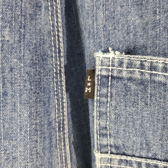 Lakin McKey L*M Bib Overalls Blue Denim Unisex Boy - Picture 12 of 15